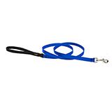 Lupine Nylon Dog Leash 6-foot x 1/2-inch Blue