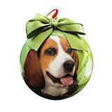 E&S Imports Shatterproof Animal Ornament Beagle