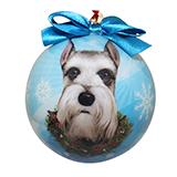 E&S Imports Shatterproof Animal Ornament Schnauzer Cropped