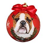 E&S Imports Shatterproof Animal Ornament English Bulldog