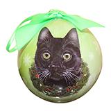 E&S Imports Shatterproof Animal Ornament Black Cat
