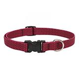 Lupine Nylon Dog Collar Adjustable Eco Berry 9-14