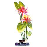 Red Water Lily Large Sinking Plastic Aquarium Plant