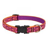 Dog Collar Adjustable Nylon Alpen Glow 9-14 3/4 inch wide