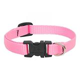 Lupine Nylon Dog Collar Adjustable Pink 10-16 inch