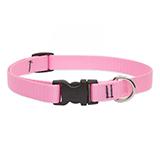 Lupine Nylon Dog Collar Adjustable Pink 13-22 inch