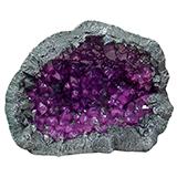 Exotic Environments Geode Stone Purple Aquarium Ornament