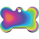 Engraved ID Tag Rainbow Bone Small