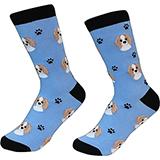 Unisex Cavalier King Charles Spaniel Dog Socks