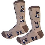 E&S Imports Socks Red Doberman