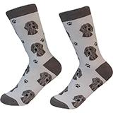 Unisex Weimaraner Dog Socks