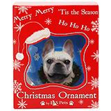 E&S Imports Shatterproof Animal Ornament French Bulldog