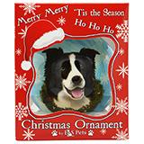 E&S Imports Shatterproof Animal Ornament Border Collie