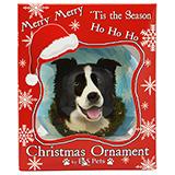 E&S Imports Shatterproof Animal Ornament Border Collie