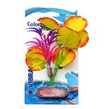 Colorburst Yellow Lily Leaf Mini Betta Silk Aquarium Plant