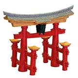 Japanese Tori Gate Resin Aquarium Ornament