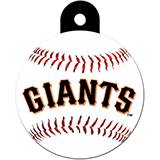 Engraved ID Tag Large Circle San Francisco Giants