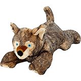 Fluff and Tuff Lobo Wolf Pup Plush Dog Toy