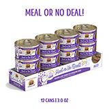 Weruva Cat Pate Meal or No 3oz case