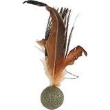 Catnip Birdie with Peacock Feathers Cat Toy