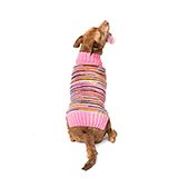 Handmade Dog Sweater Pink Multi Color XXS