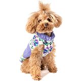 Handmade Dog Sweater Lavender Flower XSmall