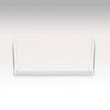 Mr. Aqua Rimless 3gal Bowfront Glass Aquarium