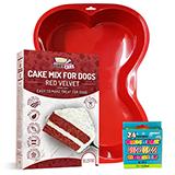 Birthday Cake Kit with Red Velvet Cake Mix