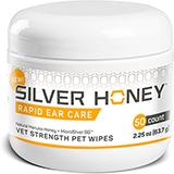 Silver Honey Rapid Ear Care Wipes for Dogs and Cats