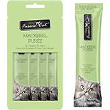 Fussie Cat Mackerel Puree Wet Cat Food Topper 4pk