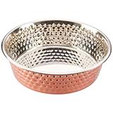 Honeycomb Hammered Stainless Steel No-Skid Bowl 2qt