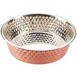 Honeycomb Hammered Stainless Steel No-Skid Bowl 1qt