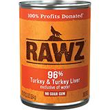 Rawz 96% Turkey and Turkey Liver 12 Case