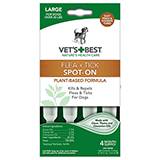Vets Best Spot On for Large Dogs 4 pack