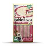 IInaba Churo Cat Food Topper Mousse Hairball Chicken 4 pack