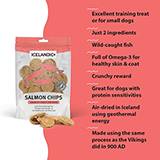 Icelandic Salmon Chips Dog Treats 2.5oz