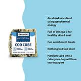 Icelandic Cod Cube Dog Treat - 2-inch