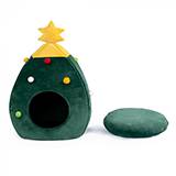 Cozy Christmas Cat Bed