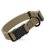 Biothane Waterproof Adjustable Dog Collar Coyote 12-19