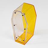 Tarantula Cribs Coffin Mini Glitter Gold 6x3x3