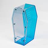 Tarantula Cribs Coffin Mini Glitter Blue 6x3x3