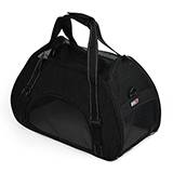 Pet Carrier Bag Pack Large Black 22 x 10 x 14