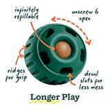 Woof Dog Pupsicle Interactive Dog Toy Large Green