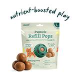 Woof Dog Pupsicle Pops Beef Treat Toy Refill Large