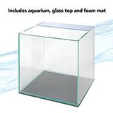 Aqueon Frameless 6 Gallon Aquarium, Glass Top, and Foam Mat