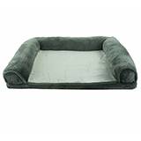 Alree Bolster Bed Dark Grey 36 x 27