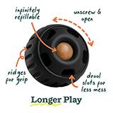 Woof Dog Pupsicle Interactive Dog Toy Large Black