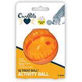 Ourpets IQ Treat Dispensing Ball Orange Medium