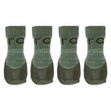 Sport Pawks Anti-Slip Dog Socks Small Olive