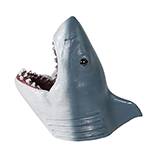 Orange JAWS Swim Through Small Aquarium Ornament